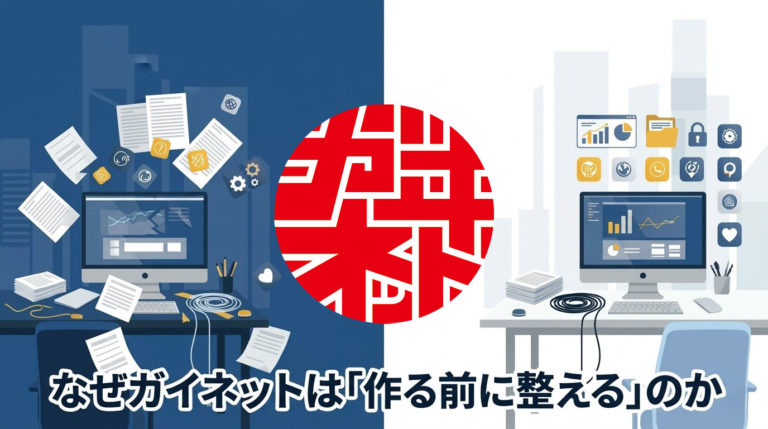なぜガイネットは「作る前に整える」のか