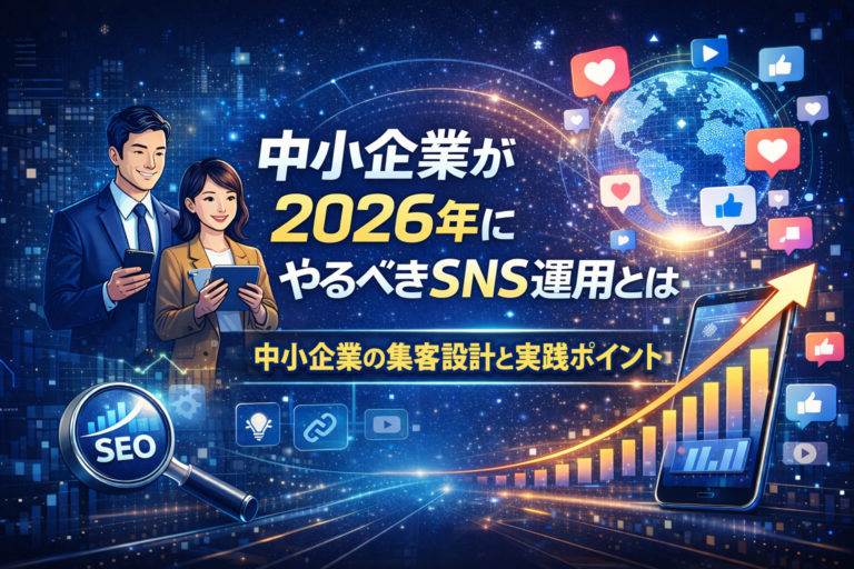 【2026年版】中小企業がやるべきSNS運用とは？成果につながる現実的な戦略と考え方