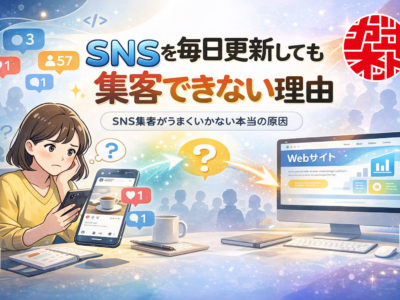 SNSを毎日更新しても集客できない理由｜SNS集客がうまくいかない会社の共通点