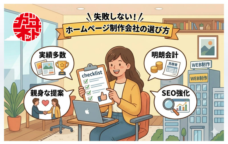 ホームページ制作会社の選び方｜失敗しないWEB制作会社の見極め方