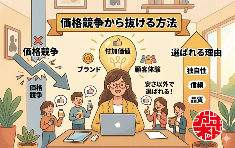 価格競争から抜ける方法｜安さで選ばれる会社から価値で選ばれる会社へ