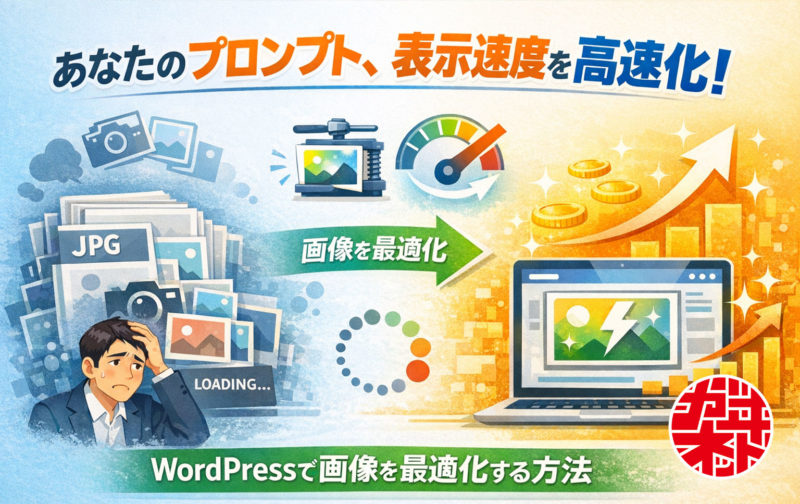 あなたのプロンプト 表示速度を高速化！WordPressで画像を軽量化するコツ