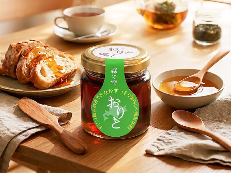 森の雫おりと商品ラベル