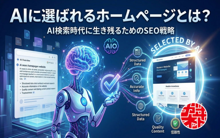 AIに選ばれるホームページとは？AI検索時代に生き残るためのWebサイト新基準（第1回）