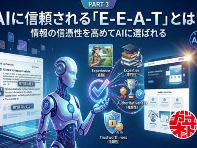AIに信頼される「E-E-A-T」とは？情報の信憑性を高めてAIに選ばれるWebサイトへ（第3回）