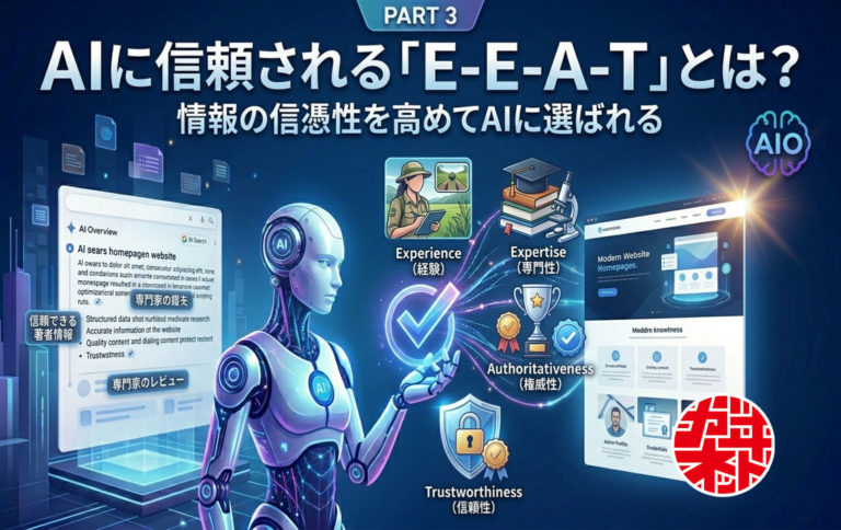 AIに信頼される「E-E-A-T」とは？情報の信憑性を高めてAIに選ばれるWebサイトへ（第3回）